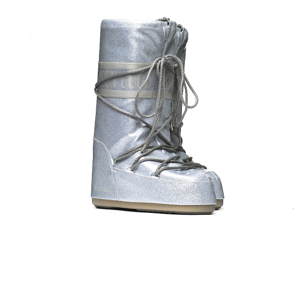 MOON BOOT ICON GLITTER SILVER 80D1402850H001