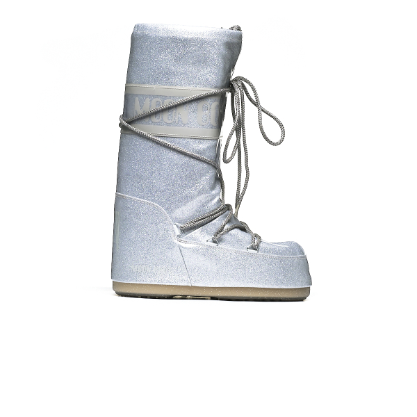 MOON BOOT ICON GLITTER SILVER 80D1402850H001 2