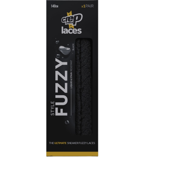 Crep Laces - Black Fuzzy CP030 NS