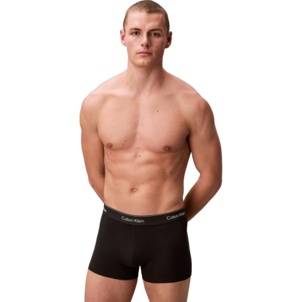 Calvin Klein 3 Pack Trunks - Icon Cotton Stretch LV00NB4392-TM6 2