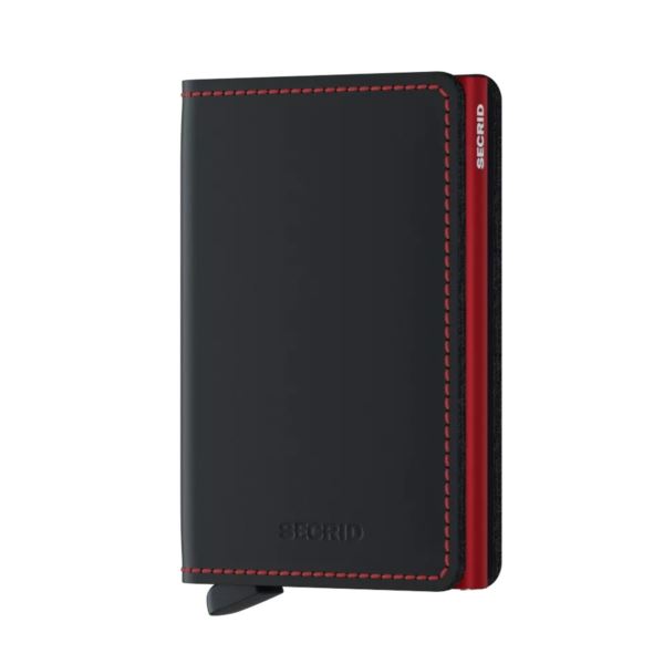 Secrid Slimwallet Matte Black & Red SM-Black&Red