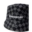 SPRAYGROUND GREY CHECK BUCKET CAP