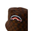 SPRAYGROUND BROWN CHECK BUCKET CAP