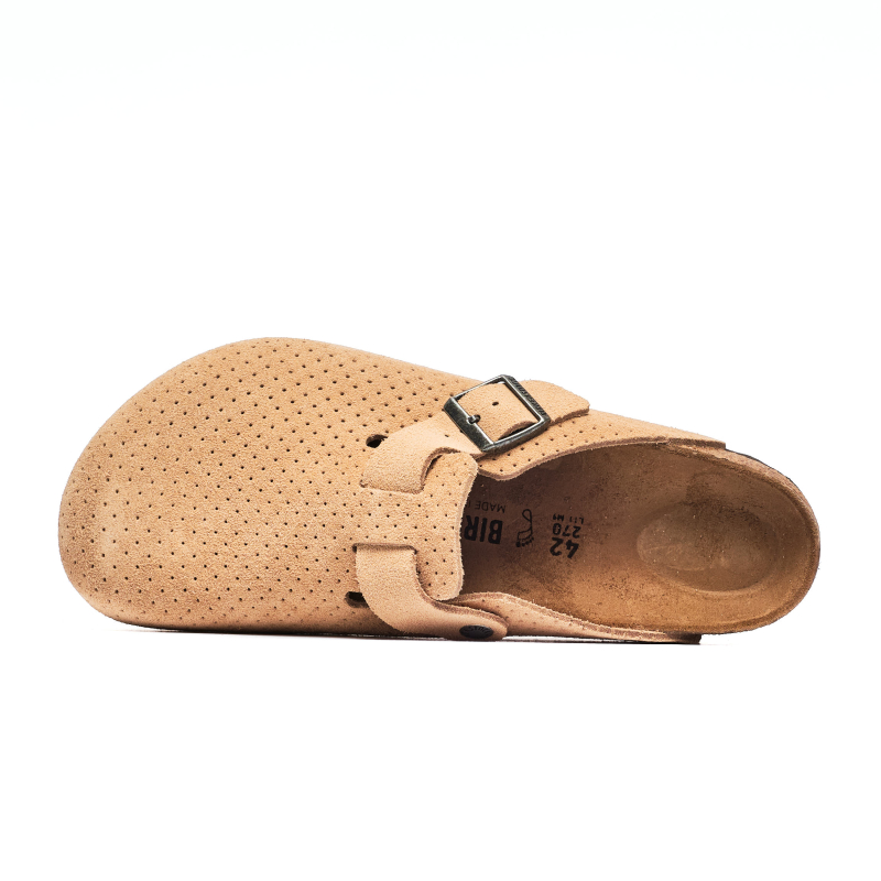 靴 BIRKENSTOCK BOSTON Boston z miękką wkładką zamsz Mink | BIRKENSTOCK