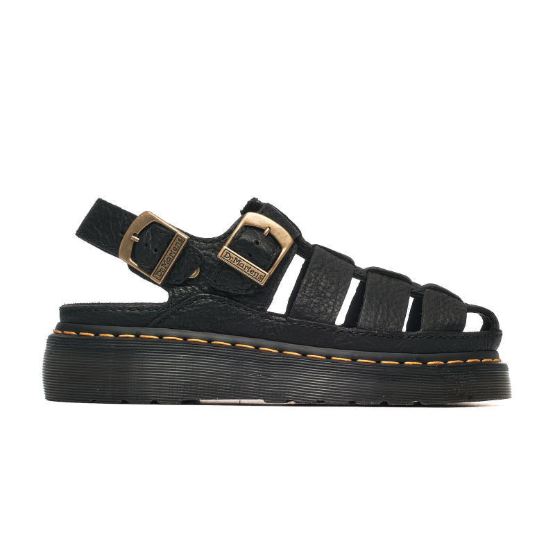 [DR.MARTENS] Archive Fisherman Dark Brown Grizzly ☆ Buy Dr. Martens Brown Wrenlie Grizzly Fisherman Leather