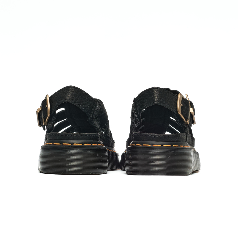 [DR.MARTENS] Archive Fisherman Dark Brown Grizzly ☆ Wrenlie Grizzly Leather Fisherman Sandals in Dark Brown | Dr