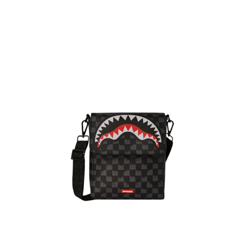 Sprayground DRIP CHECK SHARK MESSENGER SLING