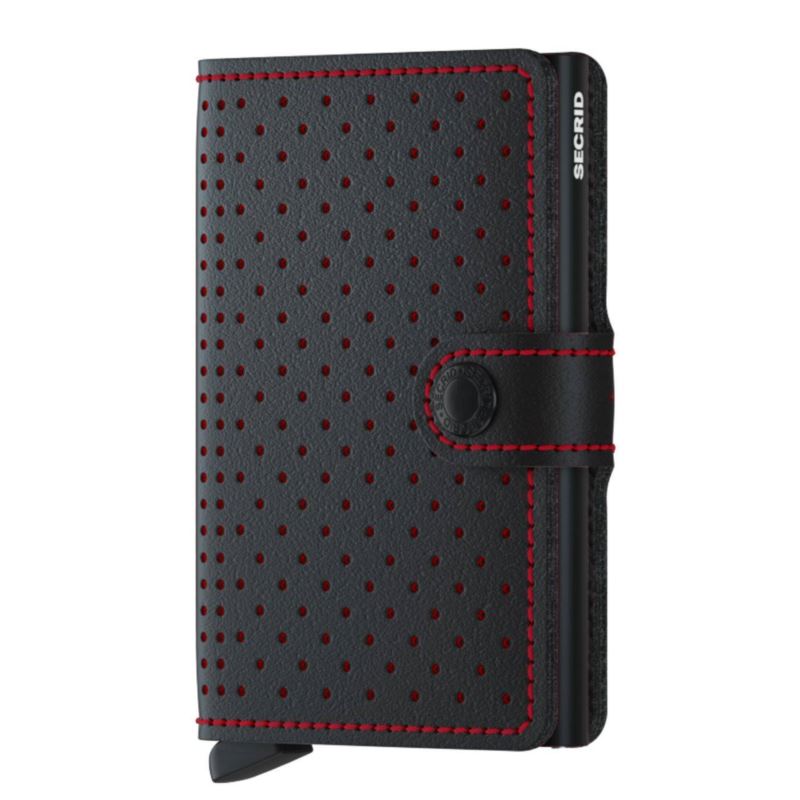 Secrid Miniwallet Perforated Black-Red