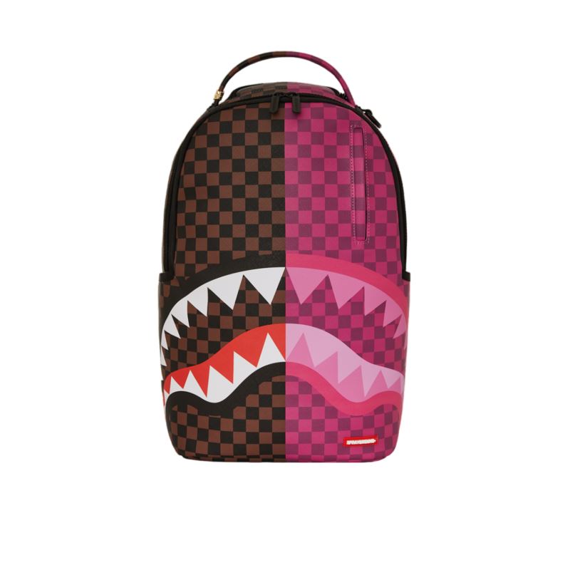 Sprayground SPLIT SIP PINK CHECK DLXSV 910B6286NSZ