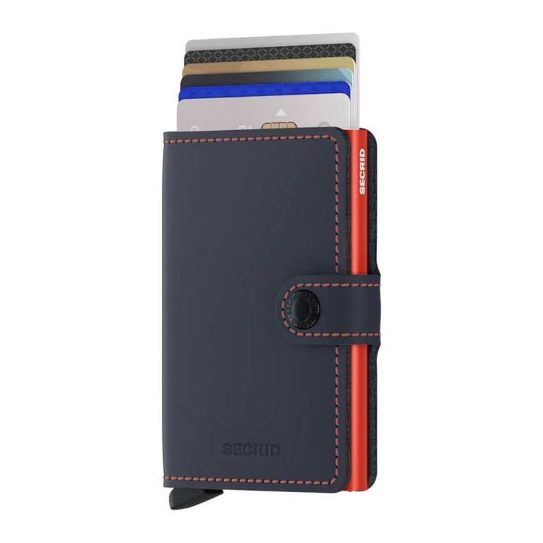 Secrid Miniwallet Matte Nightblue & Orange MM-Nigh