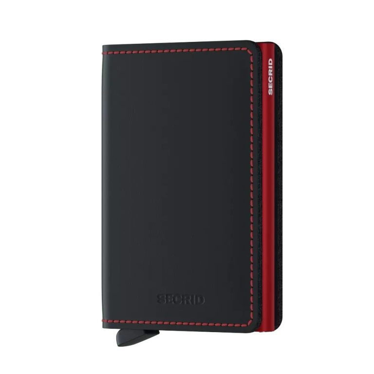 Secrid Slimwallet Matte Black & Red SM-Black&Red