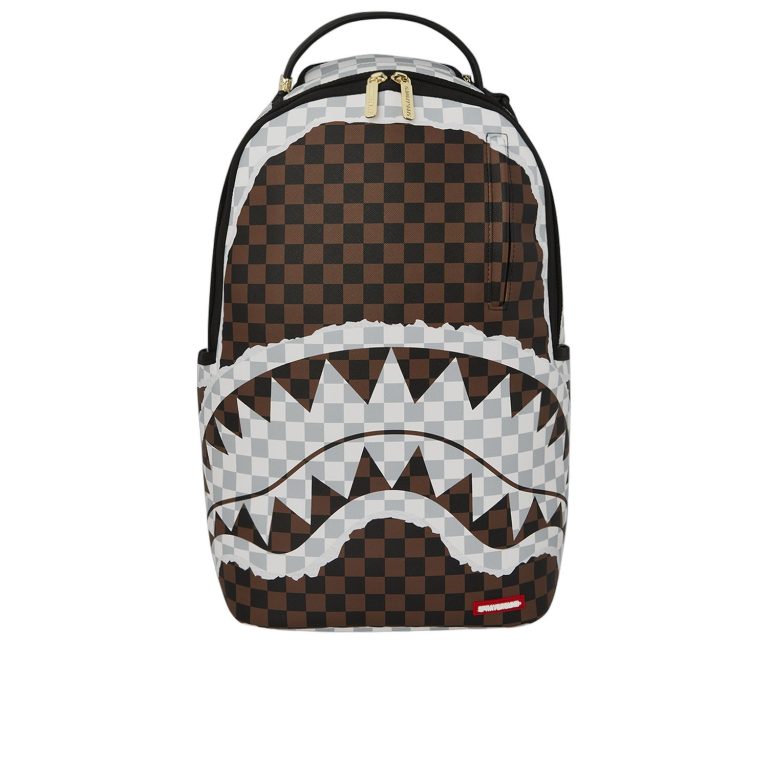 Sprayground CREAM BROWN TEAR CHECK BP 910B8290NSZ