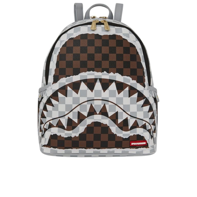 Sprayground CREAM BROWN TEAR CHECK 910B8291NSZ