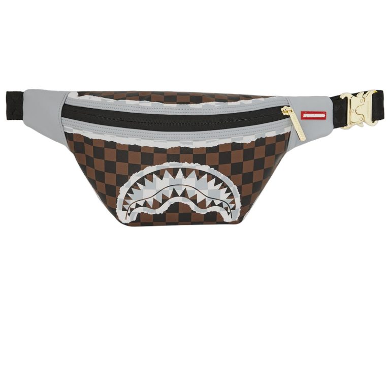 Sprayground CREAM BROWN TEAR CHECK 910B8296NSZ