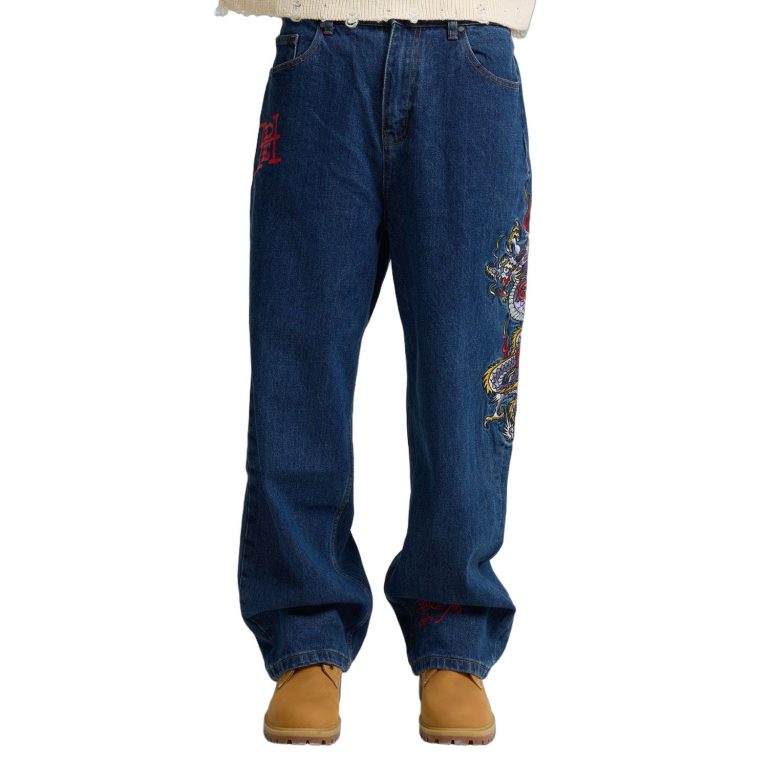 Ed Hardy MENS BATTLE-DRAGON TATTOO DENIM ED2654