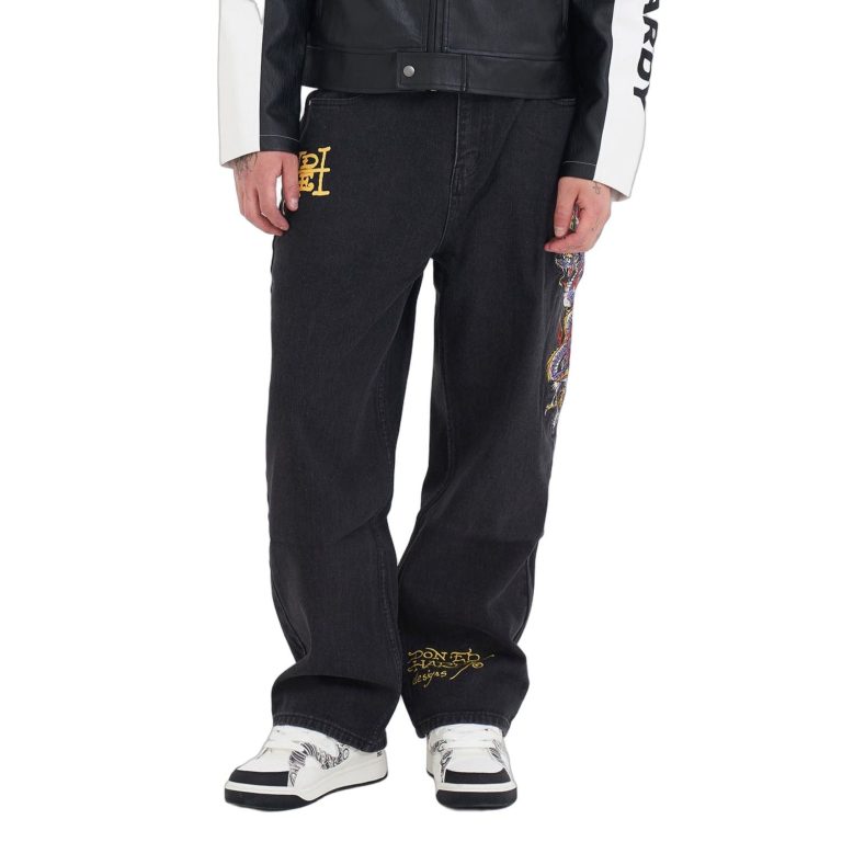 Ed Hardy MENS BATTLE-DRAGON BAGGY DENIM ED2655