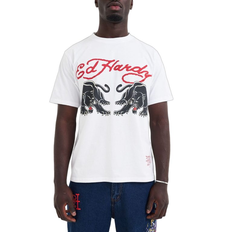 Ed Hardy MENS DOUBLE-PANTHER TSHIRT ED3003