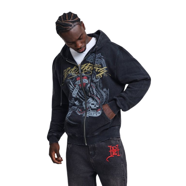 Ed Hardy MENS STORMING NEW YORK WASHED ED6000