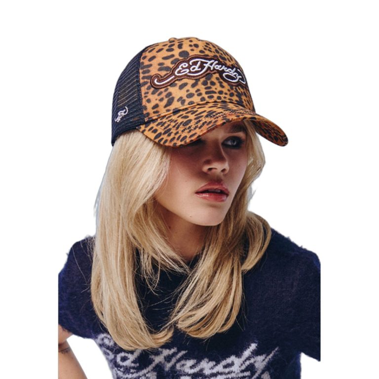 Ed Hardy LEOPARD PRINT 5 PANEL TRUCKER ED6363 NS