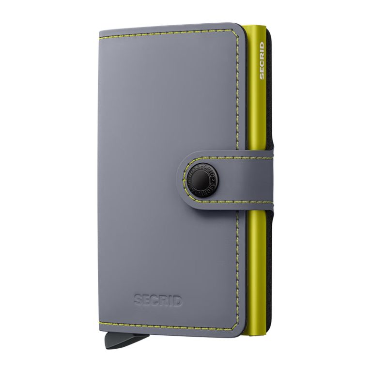 Secrid Miniwallet Matte Grey & Lime